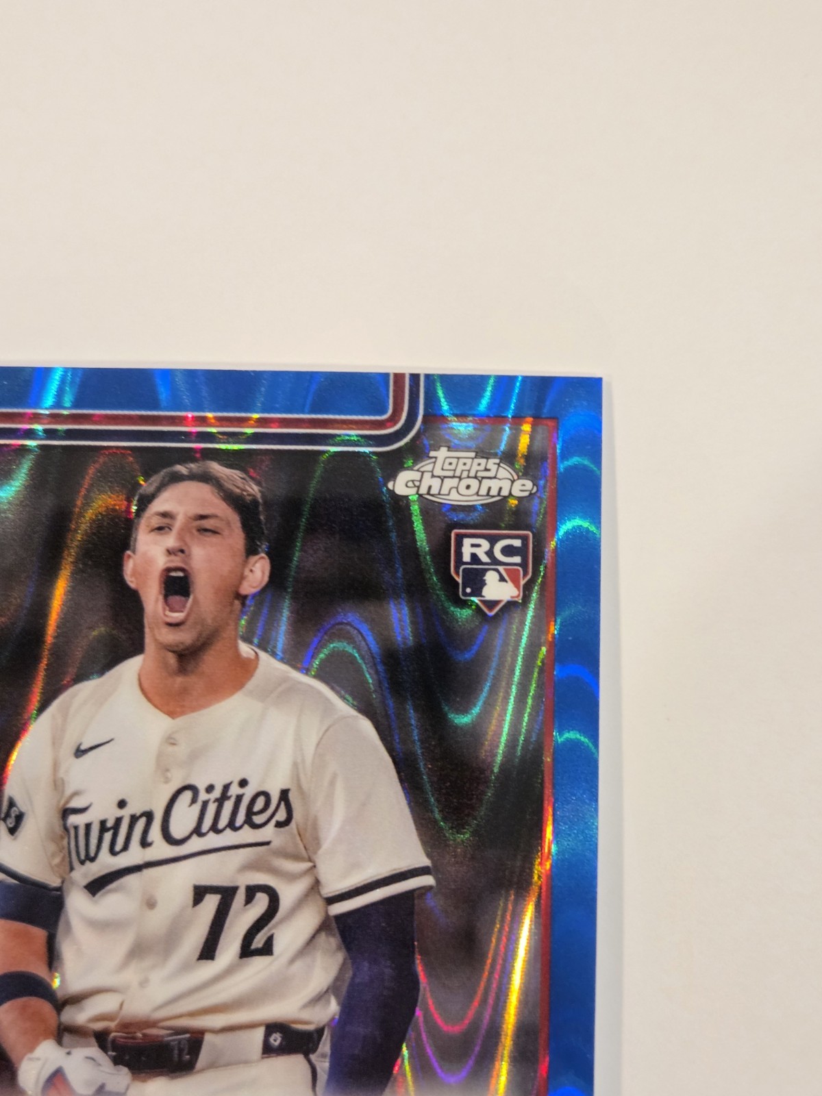 2025 Topps Chrome - Brooks Lee RC Auto /150 Blue RayWave Refractor Twins view 5