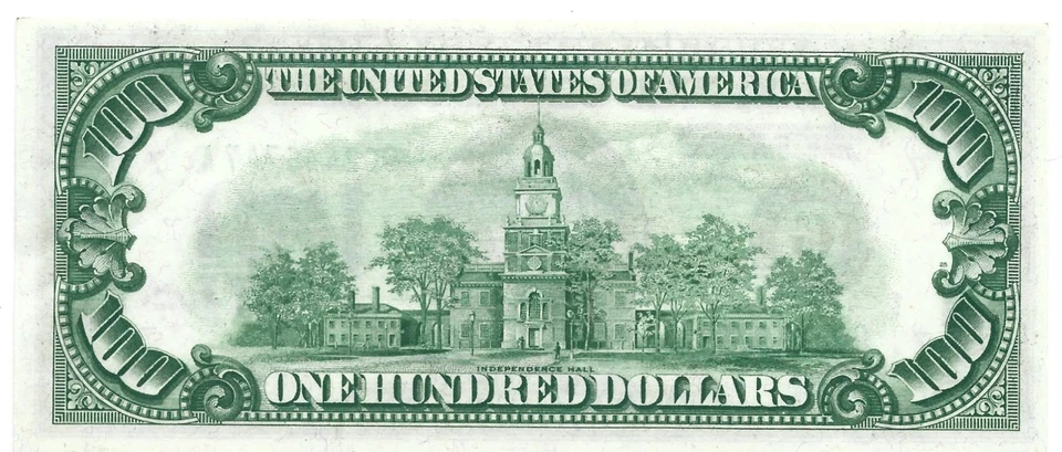 1928A $100 DGS Chicago Federal Reserve Note Woods / Mellon PCGS 64 PPQ - Image 2 of 2