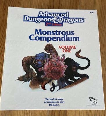 Advanced Dungeons & Dragons. Monstrous Compendium. Second Edition Volume 3. 1989