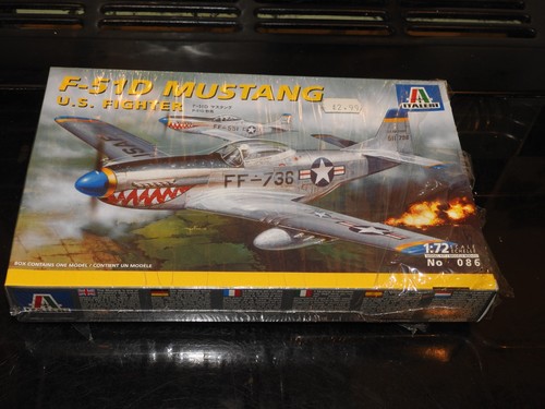 North American F-51D MUSTANG 1/72 ITALERI 1997 Boxed Plastic Model Kit