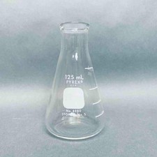 Corning Pyrex 125 ml Erlenmeyer Flask Narrow Mouth - Lot of 12 Flasks
