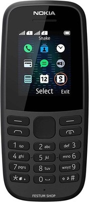 Nokia 105 Symbian DualSIM 4th Edition 1,77 Zoll TA-1174 Black 