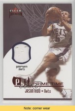 2002-03 Fleer Premium Prime Time Memorabilia Ruby 19/100 Jason Kidd HOF READ 0af
