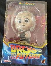 HotToys Cosbaby: Back to the Future Dr. Emmett Brown Figure UNOPENED 