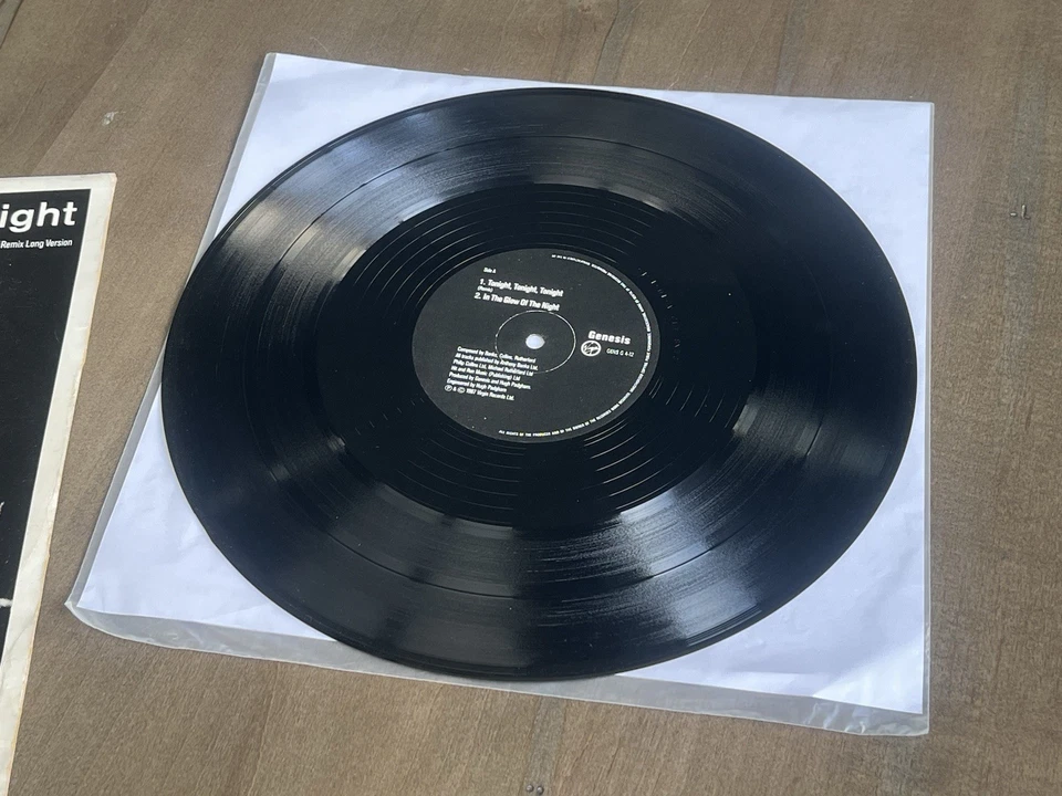 Tonight, Tonight, Tonight 12” Single Remix Long Version Genesis GENS 4-12 VG+ UK - Image 3 of 4