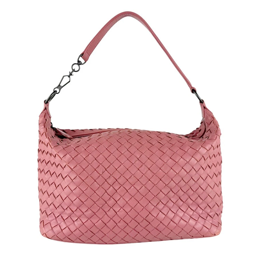 Bottega Veneta — Auth BOTTEGAVENETA Intrecciato Shoulder Bag Pink Leather - z9788