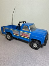 Vintage Tonka 11062 Pressed Steel Toy Pickup Truck Blue 1970s Removable Tires