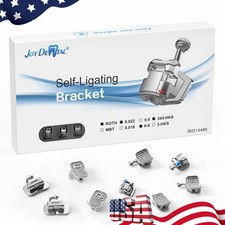 24pcs AZDENT Dental Ortho MIM Self Ligating Bracket Mini Roth.022 Hooks 345