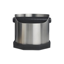 Espresso Knock Box Stainless Steel Espresso Grounds Knock Box with Removable Rub