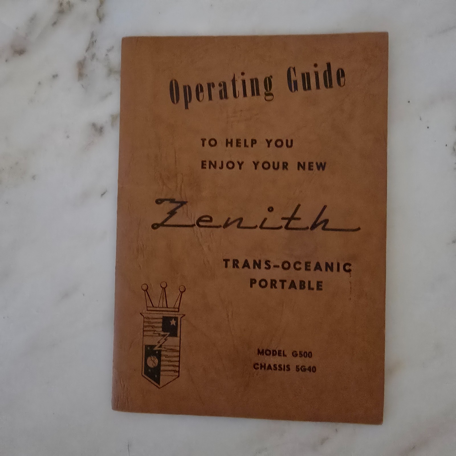 Original Zenith Trans-Oceanic Portable Radio Model G500 Operating Guide – Vintag