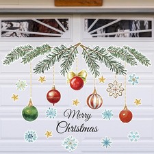 Whaline 45Pcs Merry Christmas Garage Magnets Decoration Medium, Red and Green