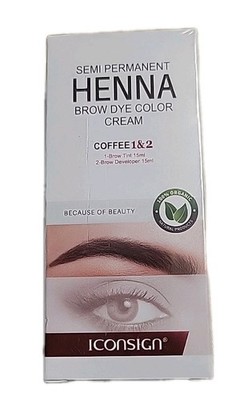 Semi Permanent Henna Brow Dye Color Cream Tint And Developer