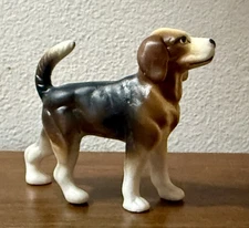 Bone China Japan Beagle Dog Vintage Figurine Porcelain 2.5"
