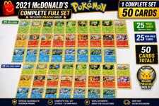 2021 McDonalds Pokemon 25th Anniversary Card Complete Set Holo Non Holo NM