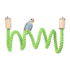Bird Rope Perch Swing Bird Stand Rope Perch 47 Inch Light Green