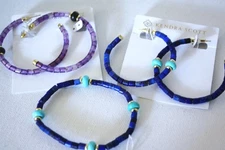 Kendra Scott stretch bracelet Hoop earrings set of 3 items NWT