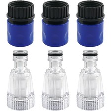 6 Pack Pressure Washer Hose Adapter 3/4 Inch Garden Hose To M22 Connector