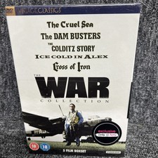 5 Film War Movie Collection DVD New UK Cruel Sea Dambusters Cross of Iron NEW!