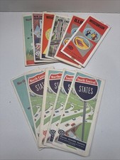 Vintage American Standard Oil Road Maps 11 Piece Lot Late 1950/60s AAA Maps