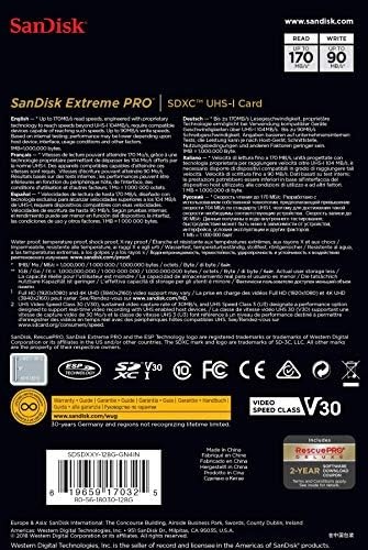 Sandisk Sdxc Extreme Pro 128Gb NEW - Picture 7 of 10