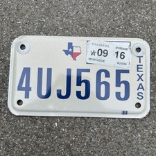 Oryginalna tablica rejestracyjna motocykla USA 🇺🇸 TEXAS