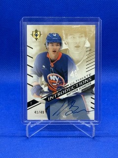 2025 26 Ultimate Matthew Schaefer Ultimate Introductions Gold Rookie Auto /49