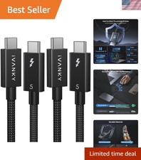 Thunderbolt 5 2-Pack - 3.3ft Cables with 240W Power Delivery 120Gbps Transfer