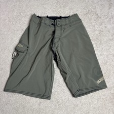 QuikSilver Mens Board Shorts Swim 28 Green