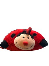 Kids Travel Pillow -Pillow Pets - Ladybug - Retired - Red Black 2010