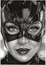 Catwoman (11"x17") Original Art by Mark Eugene - Ed Benes Studio