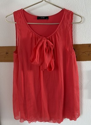 Hallhuber Damen Bluse Ärmellos Rot Gr.40
