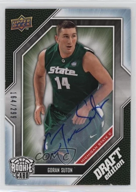 2009-10 Upper Deck Draft Edition Silver Auto 164/299 Goran Suton #58 Auto 4g8