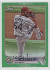 2022 Topps Chrome Update Green Refractor 47/75 Martin Perez #USC103 04tk