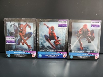 spiderman trilogy blu ray steelbook