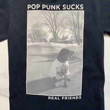 Real Friends Pop Punk Sucks Dog Unisex Cotton S to 5XL T-shirt BT1427