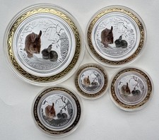 Australia 2011 Lunar Series Year of Rabbit Silver Coin 1/2oz 1oz 2oz 5oz 10oz