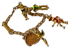 Vintage 1950s Disney Peter Pan Charm Bracelet...