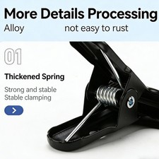 Metal Clip Background Support Clamp Photo Studio Backdrop Bracket Holder