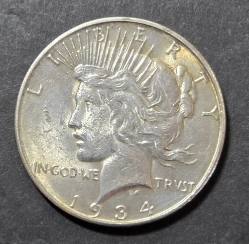 1934-D Peace Dollar, AU