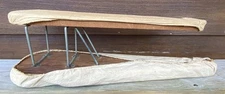 Folding Sleeve Ironing Board Dual Sided Tailor Sewing Vtg Wood & Quilter Clapper