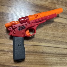 NERF Star Wars Blaster Han Solo Qi'Ra Glowstrike Lights Up w/ Sounds WORKS
