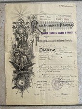 UDINE - Regia Guardia di Finanza - Comando Legione Venezia - Congedo 1927