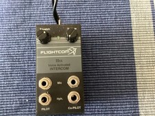 Flightcom IISX Aviation Intercom,  2 Places,  G/A Plugs & Voice Activated TESTED