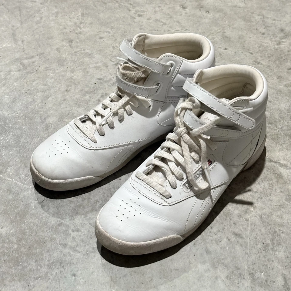 Reebok Shoes Women 5 White Classic Freestyle High Top Retro 80s Flashdance - Image 4 of 4