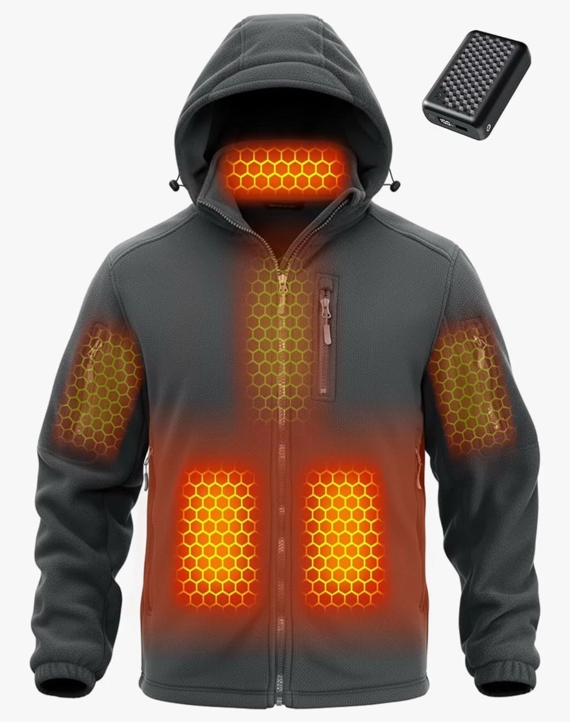 Wulcea Graphene Heated Fleece Jacket for Men 12V Fast Charge 18400mAh Large
Opens in a new window or