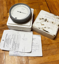 Barómetro aneroide meteorológico soviético vintage URSS 1989