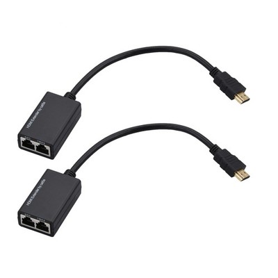 HDMI-compatible to Dual RJ45 Converter Extender Sender/Receiver For Windows 7/8