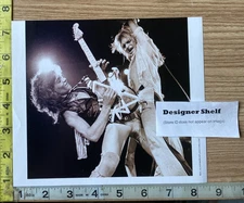 Eddie Van Halen & David Lee Roth Stage Performance Concert Scene Book Photograph