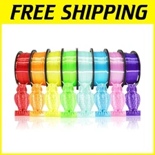 8 Spools Silk Shiny PLA Filament Bundle
