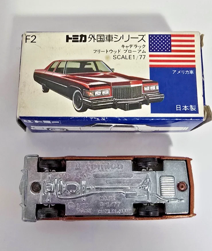 💥Tomica Tomy No. Cadillac Fleetwood Brougham F2 Hecho en Japón ¡MUY RARO! Foto 4 de 4